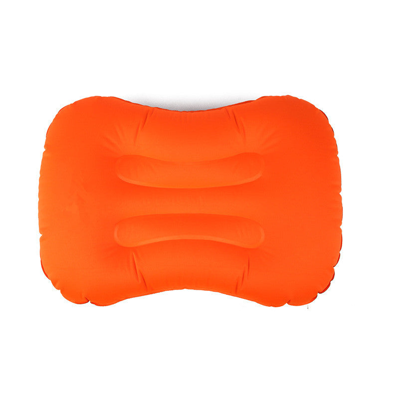 Lightweight inflatable pillow for travel and road trips