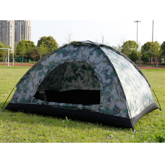 3-4 person camouflage camping tent for hiking and outdoor adventures
