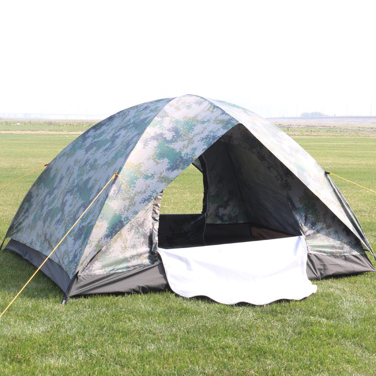 Portable camouflage tent for beach camping and travel