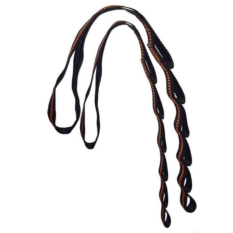 Portable hammock hanging straps for hiking and backpacking